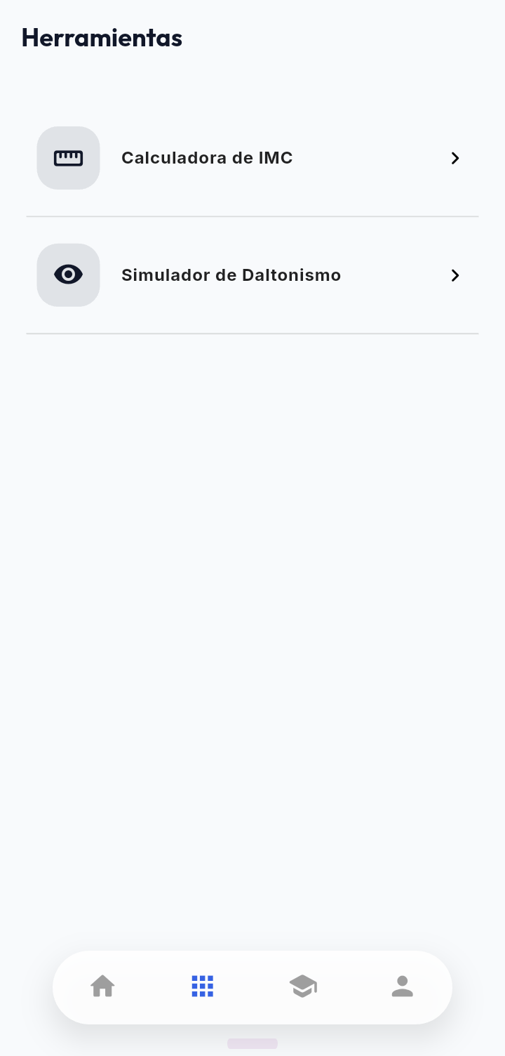 Herramientas extras: daltonismo y checklist